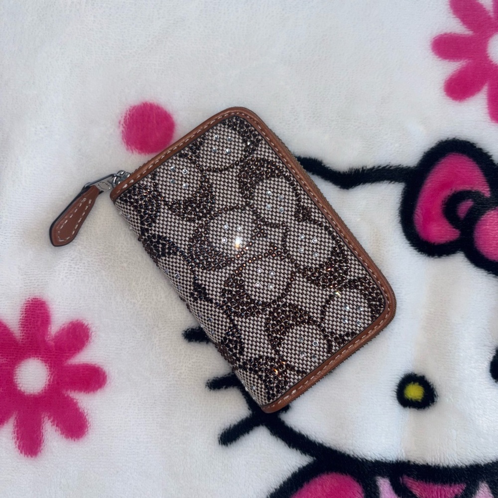 Coach crystal card case